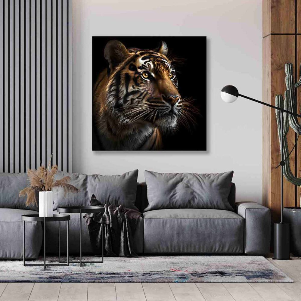 Décoration toile tigre