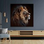 Tableau déco murale lion