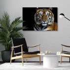 Toile tigre salon