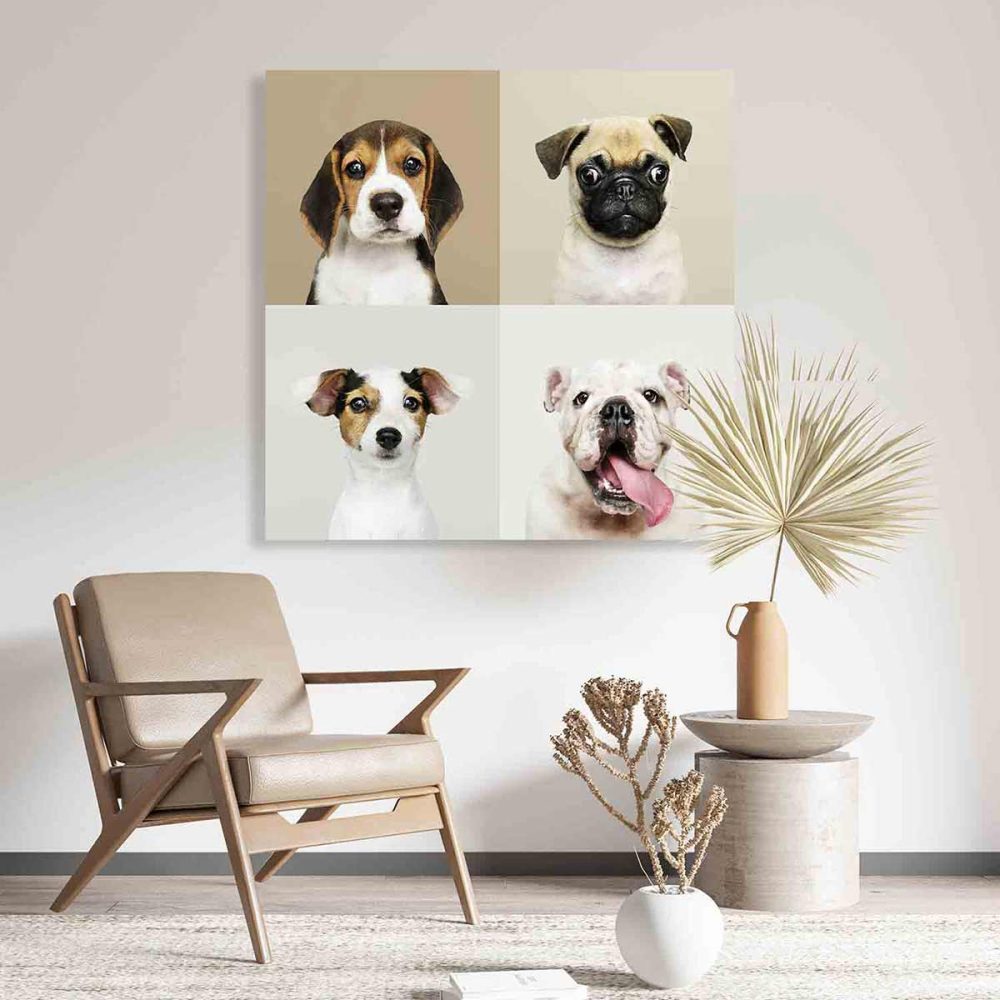 Décoration murale chiens