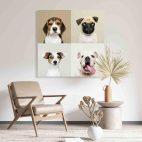 Décoration murale chiens