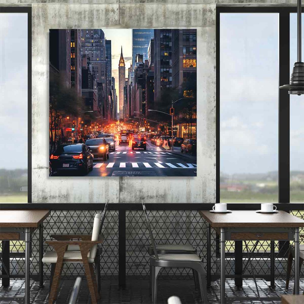 Tableau déco rue New-york