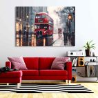 Tableau déco bus londres