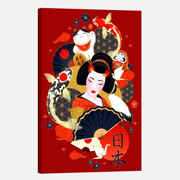 Tableau deco japonais geisha Tableau deco japonais geisha