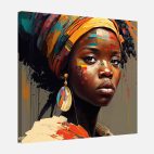 Tableau déco portrait africaine