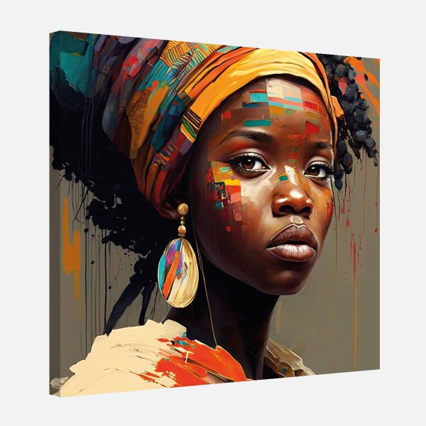 Tableau déco portrait africaine Tableau déco portrait africaine