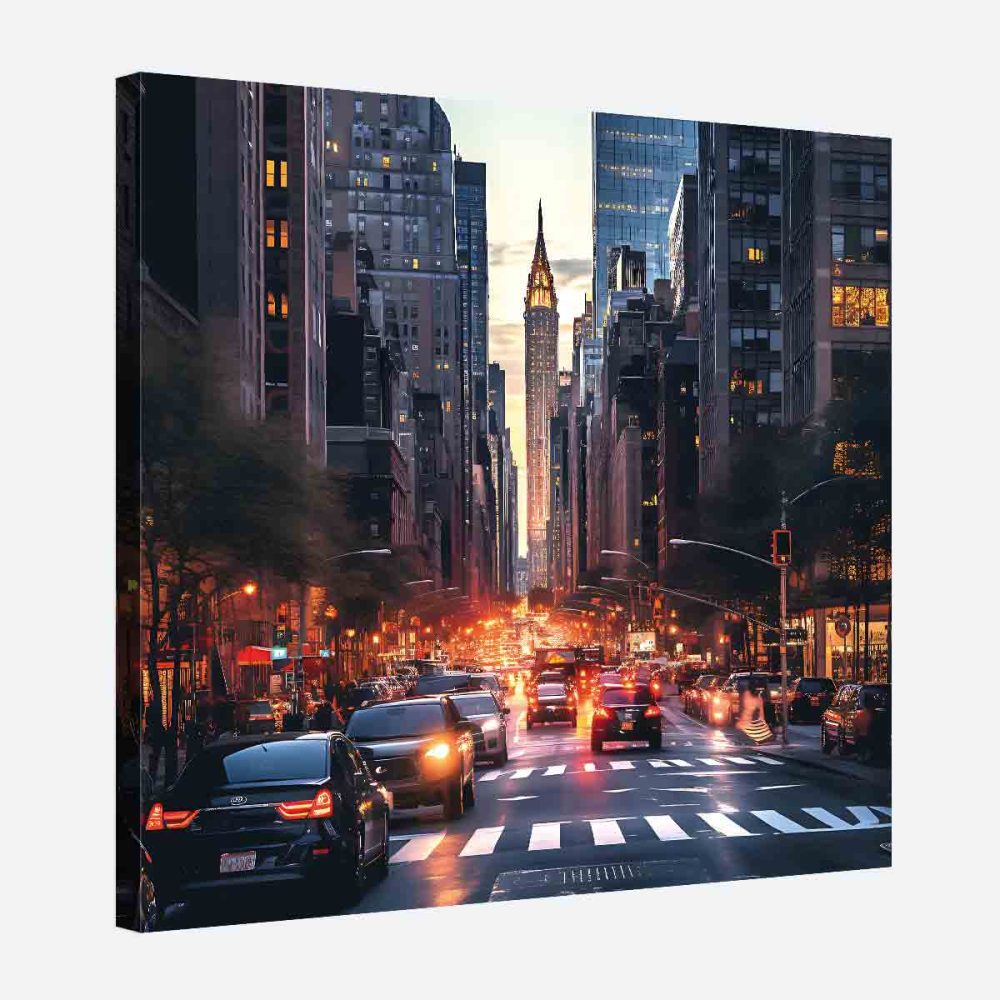 Tableau déco rue New-york