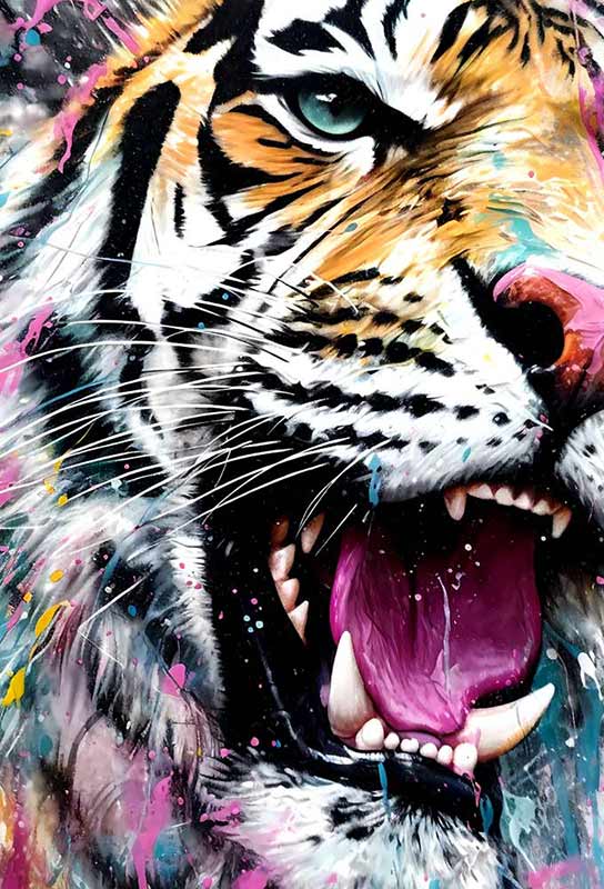 Decoration murale tigre