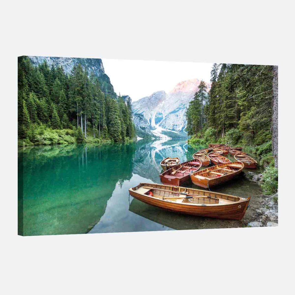 Tableau mural montagne rivière