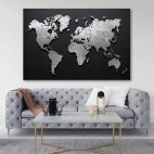 Decoration murale carte du monde