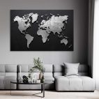 Tableau deco carte du monde