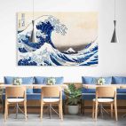 Toile déco hokusai