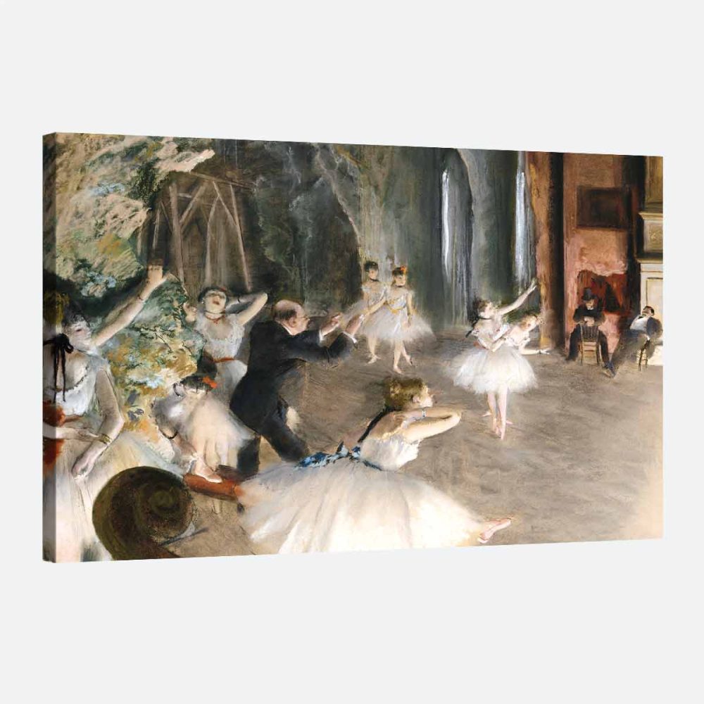 Tableau mural repetition de ballet sur scène