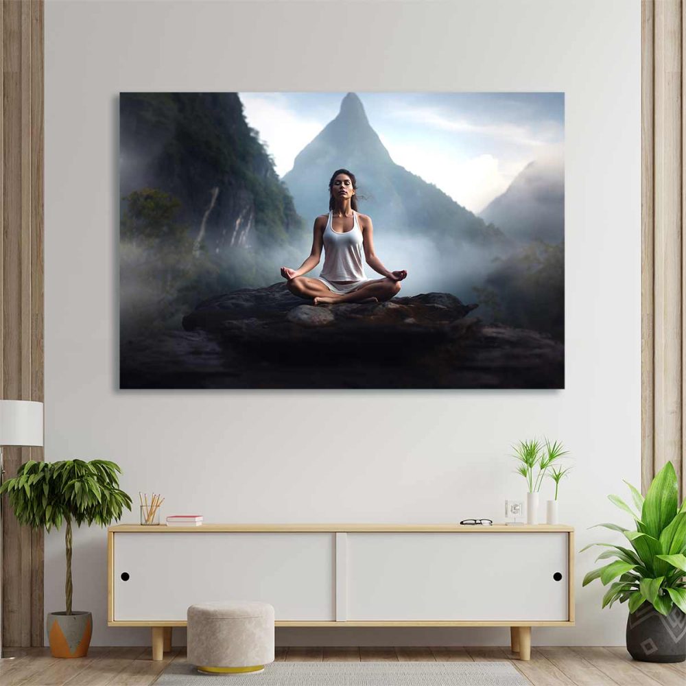 Tableau déco yoga