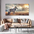 Cadre décoration loup