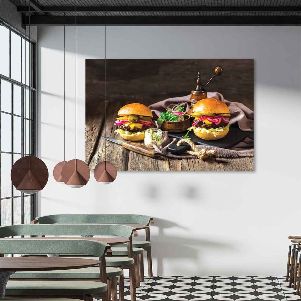tableau mural restaurant brasserie
