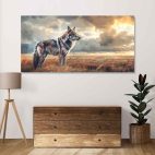 Tableau mural loup