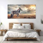 Toile murale loup