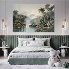 Cadre paysage tropical