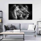 tableau deco lion