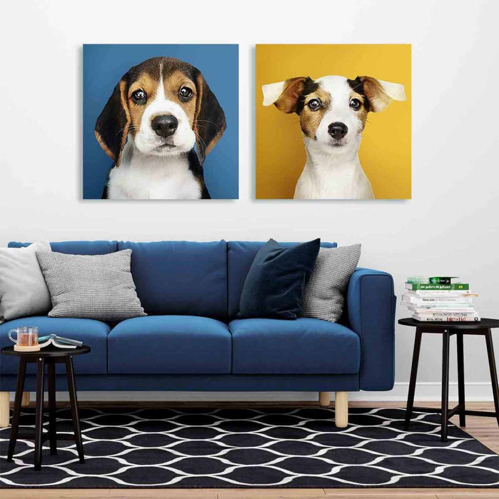 Tableau déco beagle jack russell Tableau déco beagle jack russell