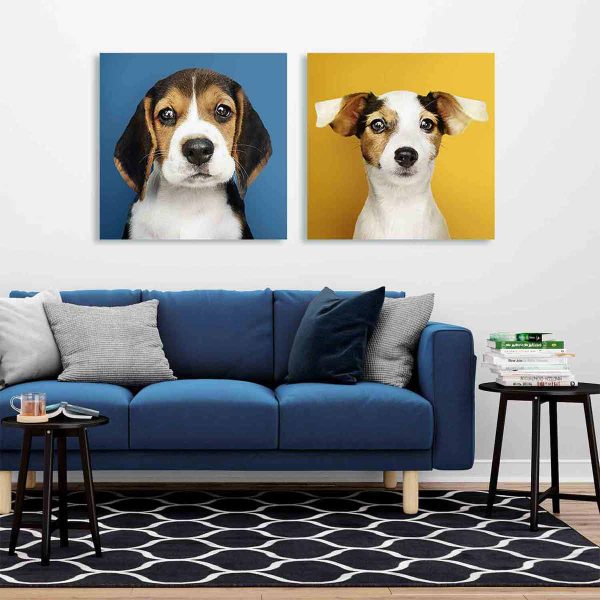 Tableau déco beagle jack russell
