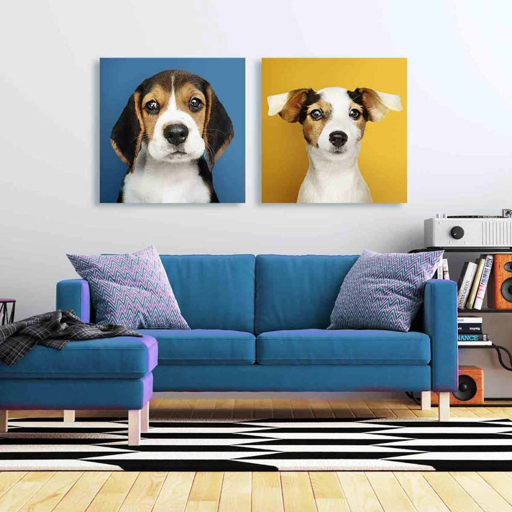 Tableau déco chien salon Tableau déco chien salon