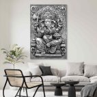 Tableau zen noir te blanc