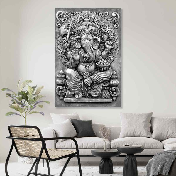 Tableau zen noir te blanc