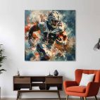 Tableau mural football américain