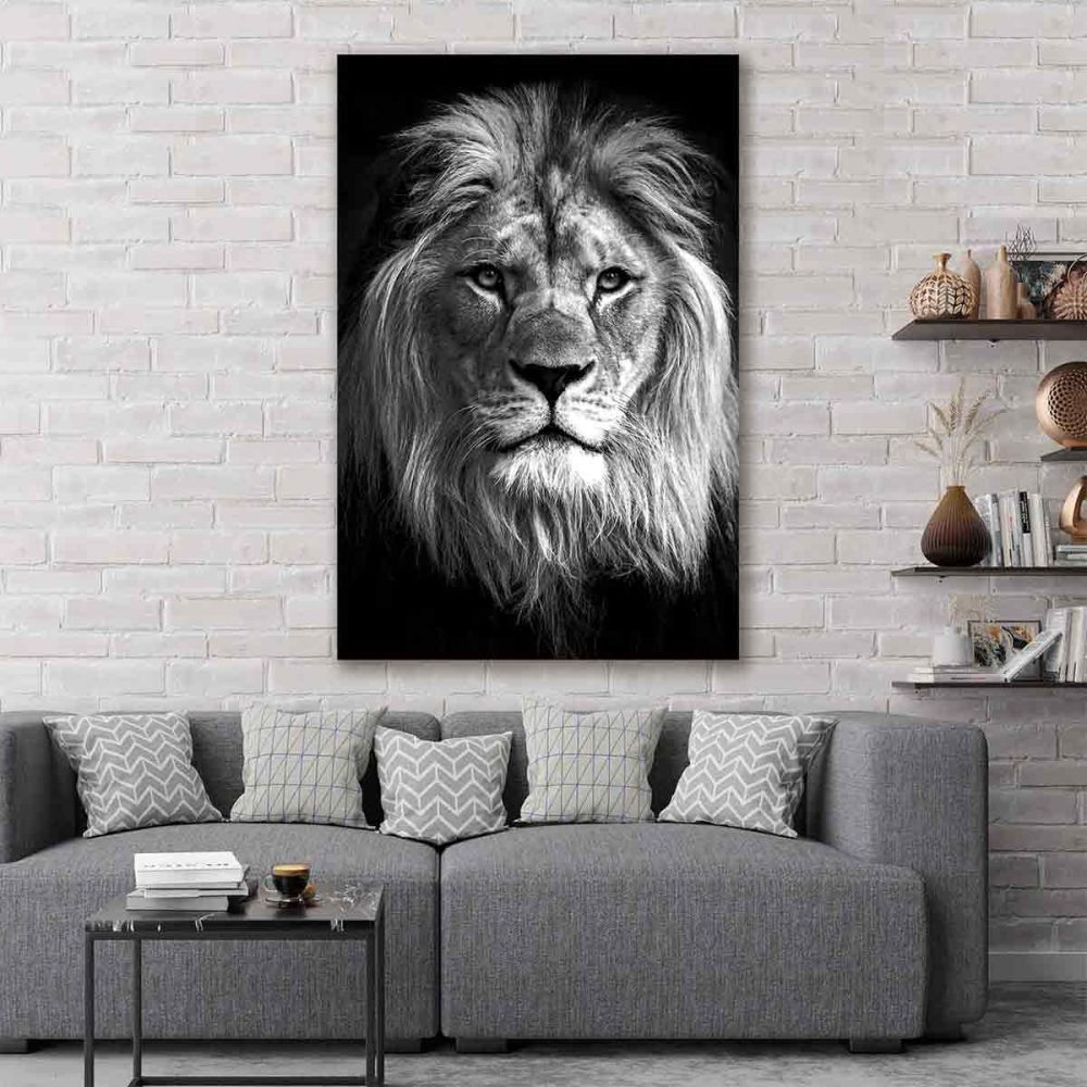Tableau mural lion