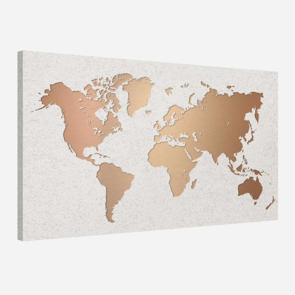 Tableau mural mappemonde