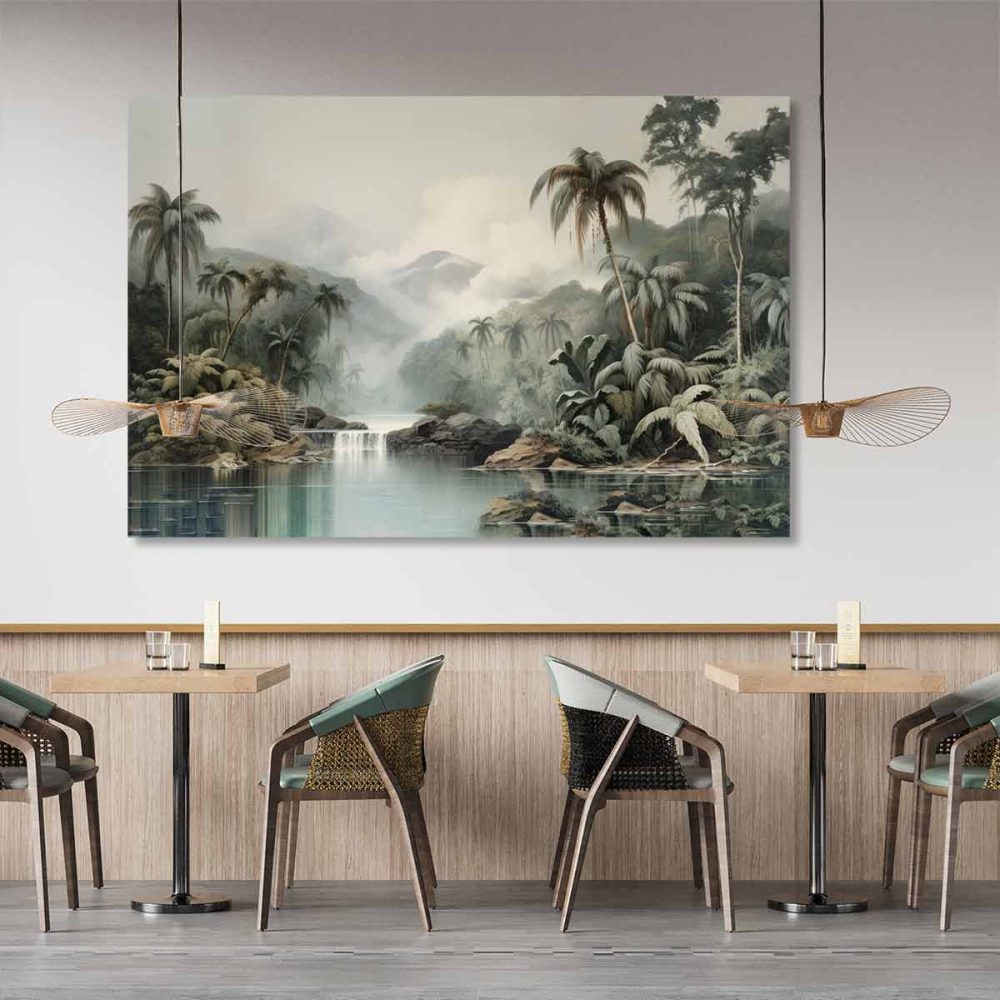 Tableau mural paysage tropical