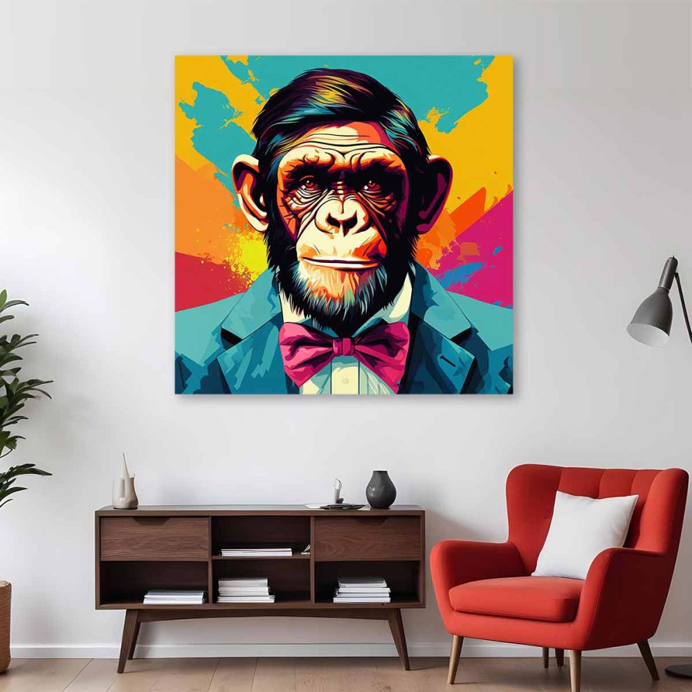 Tableau mural singe moderne Tableau mural singe moderne