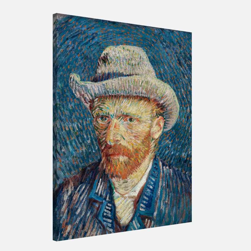 Tableau Van Gogh autoportrait-au-chapeau-de-feutre Tableau Van Gogh autoportrait-au-chapeau-de-feutre