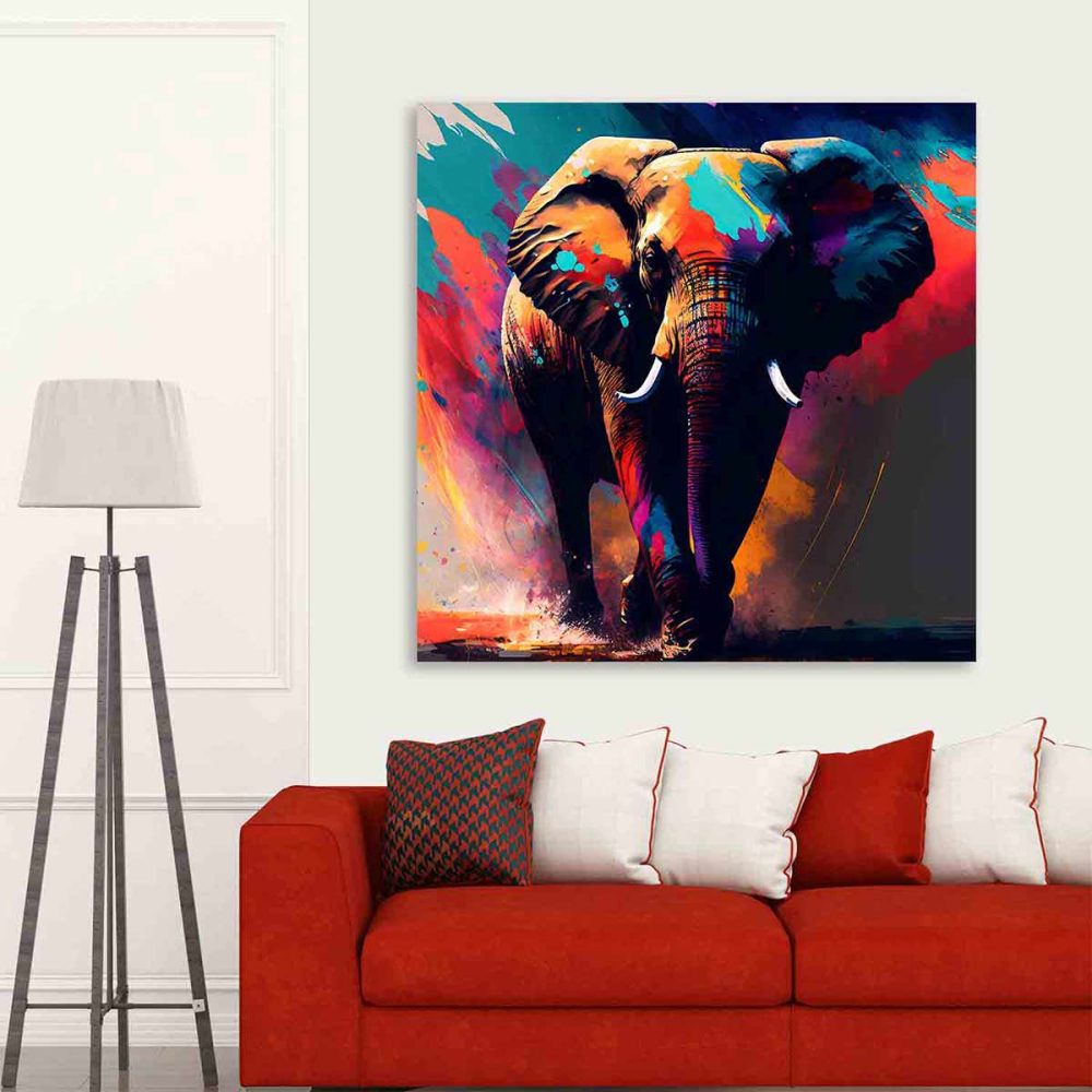 Toile éléphant Toile éléphant