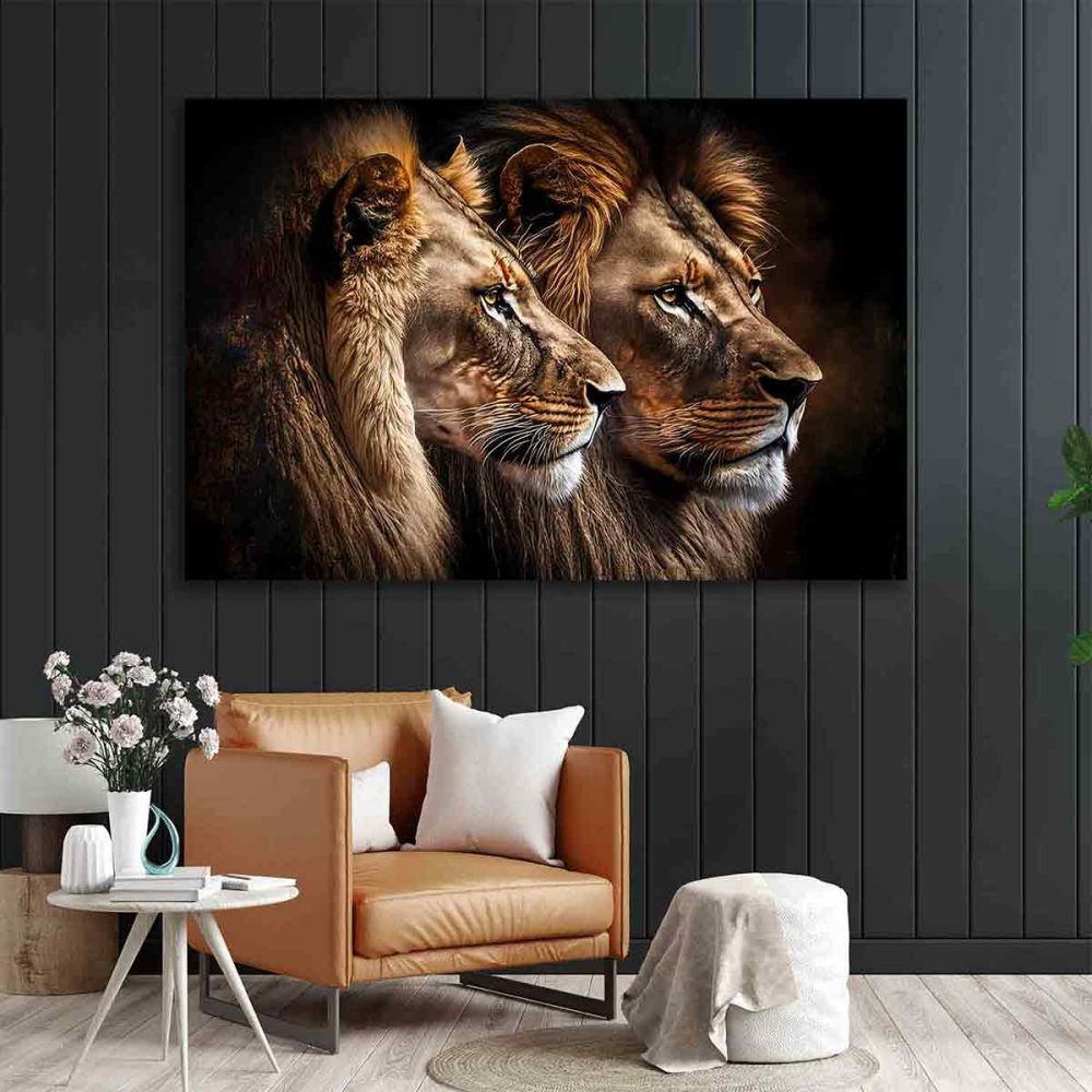 Toile lion