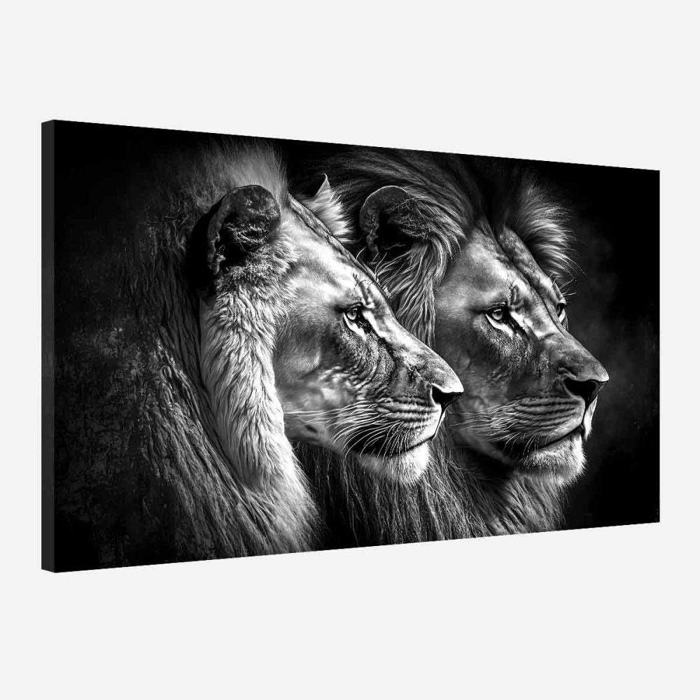 tableau deco lion