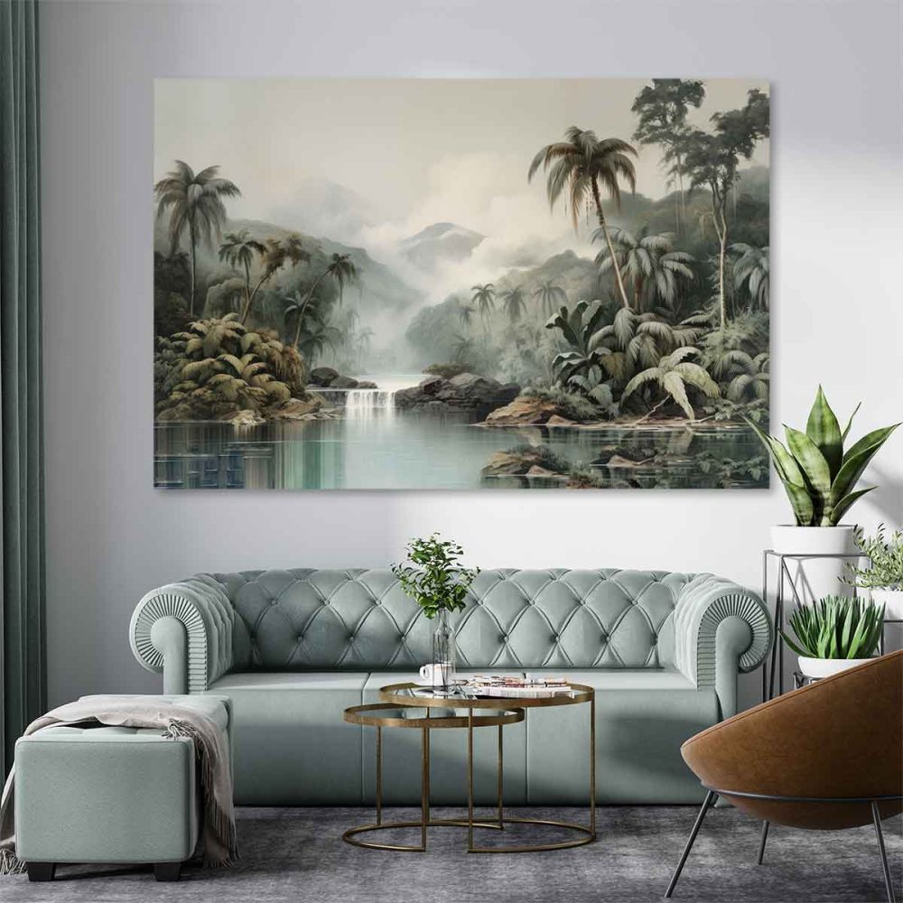 Toile paysage tropical