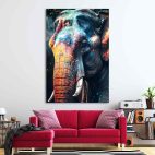 Cadre éléphant couleur