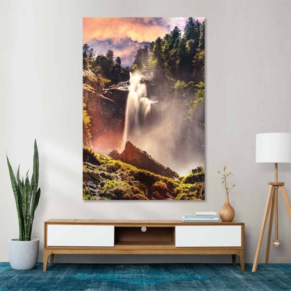 Cadre paysage montagne