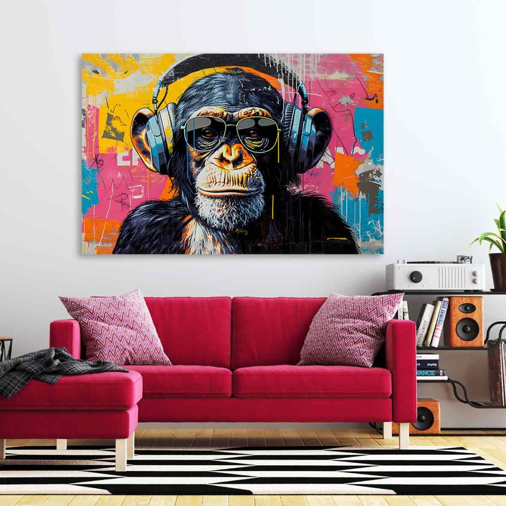 Cadre singe street art Cadre singe street art