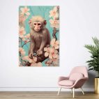 Cadre singe tropical