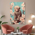 Tableau singe tropical
