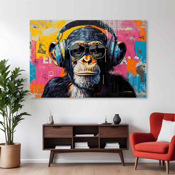 Tableau singe street art