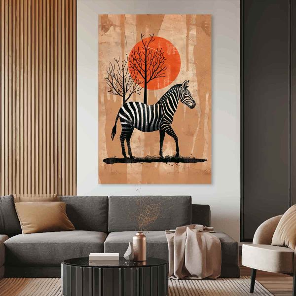 Tableau zebre couleur
