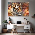 Tableau déco tigre