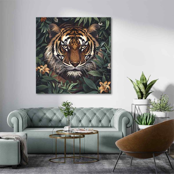 Tableau déco tigre