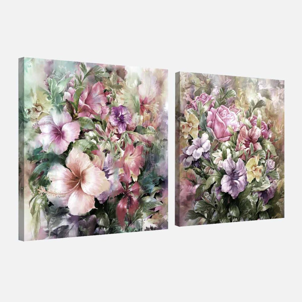 Tableau fleurs vintage