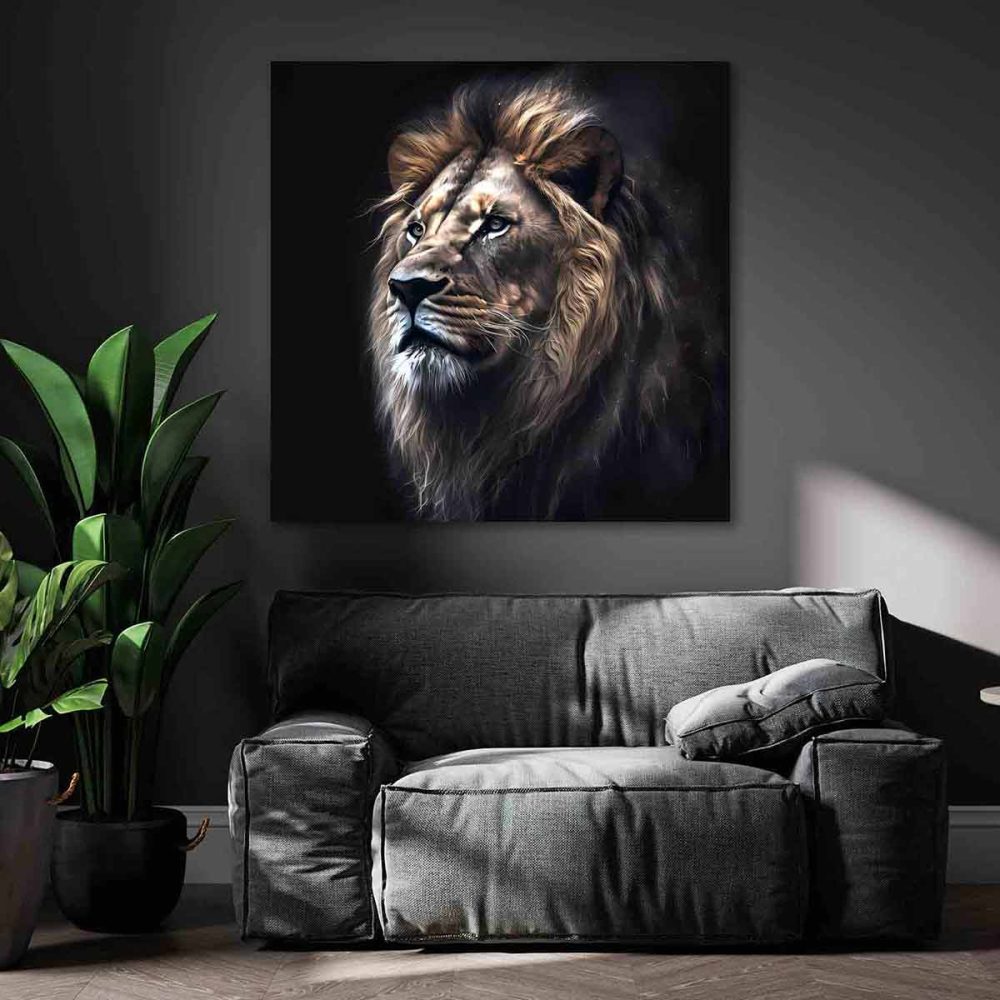 Tableau mural lion